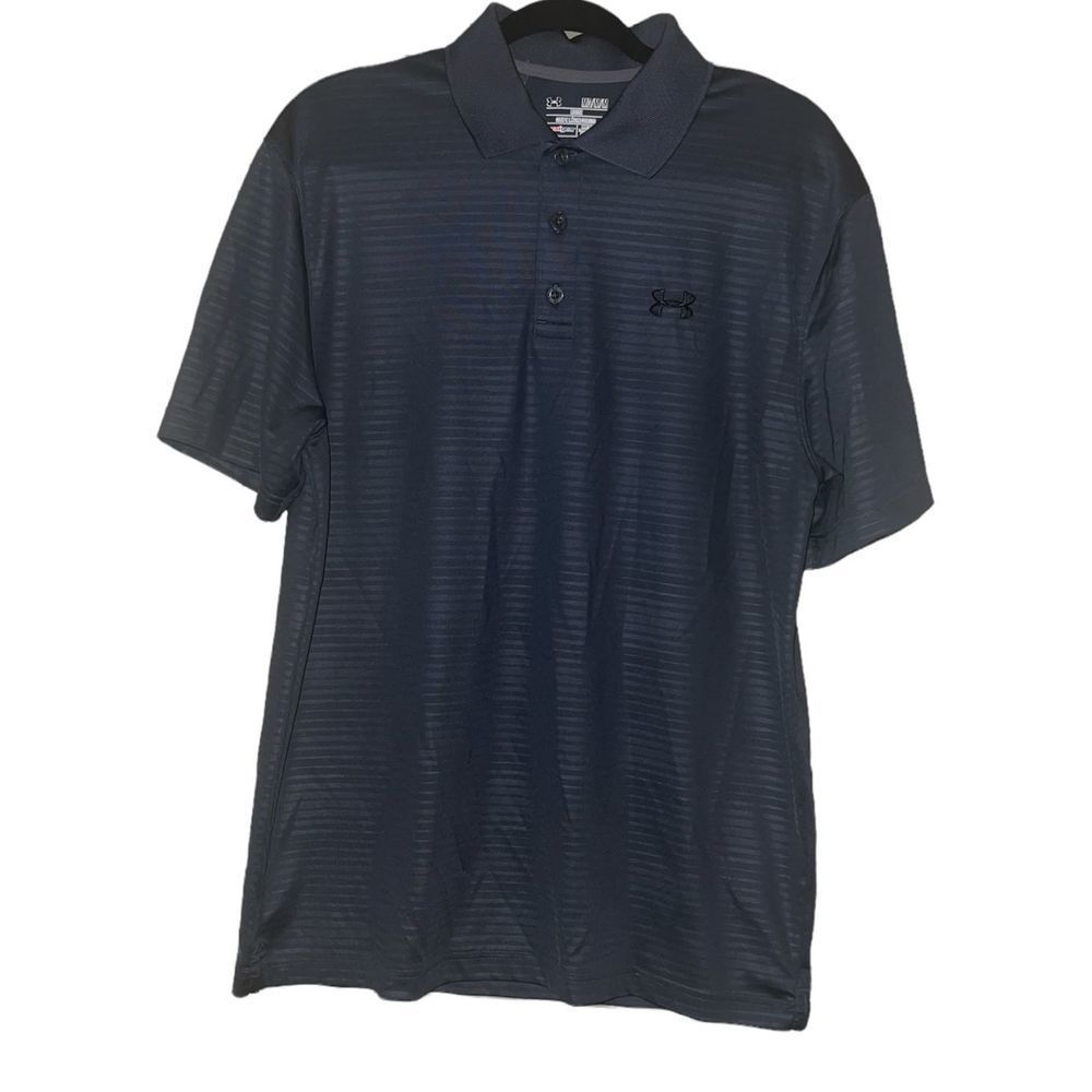 Under Armour Heat Gear Polo Shirt Mens SZ Medium